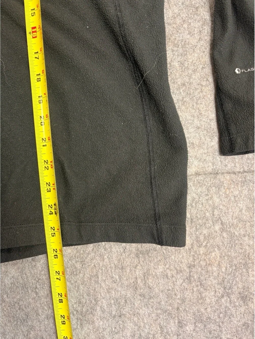 The North Face Mens Fleece 1/2 Zip Pullover Size L Black Long Sleeve Flashdry